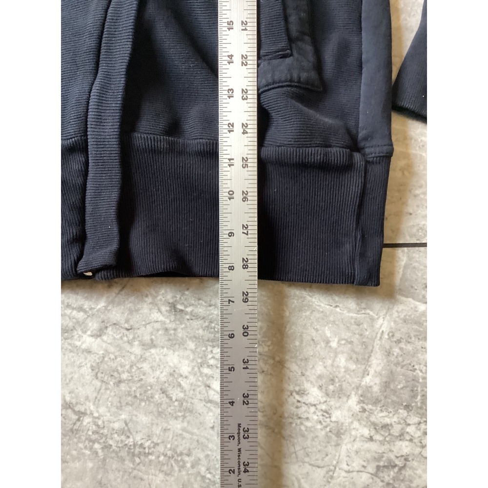 Citizens of Humanity Womens Black Moto Zip Up Hoodie Sweatshirt Small Cotton - Picture 5 of 9